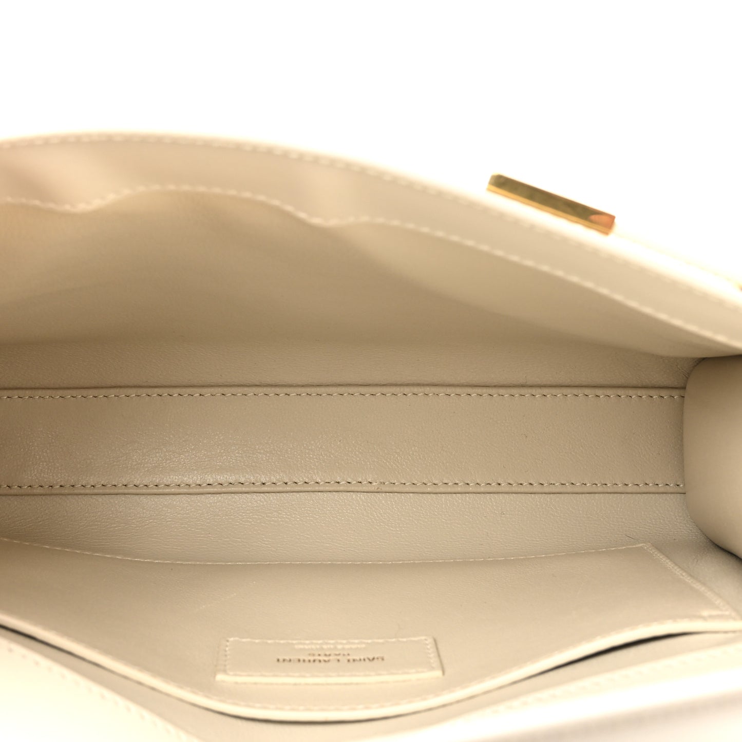 Smooth Calfskin Small Manhattan Shoulder Bag Crema Soft