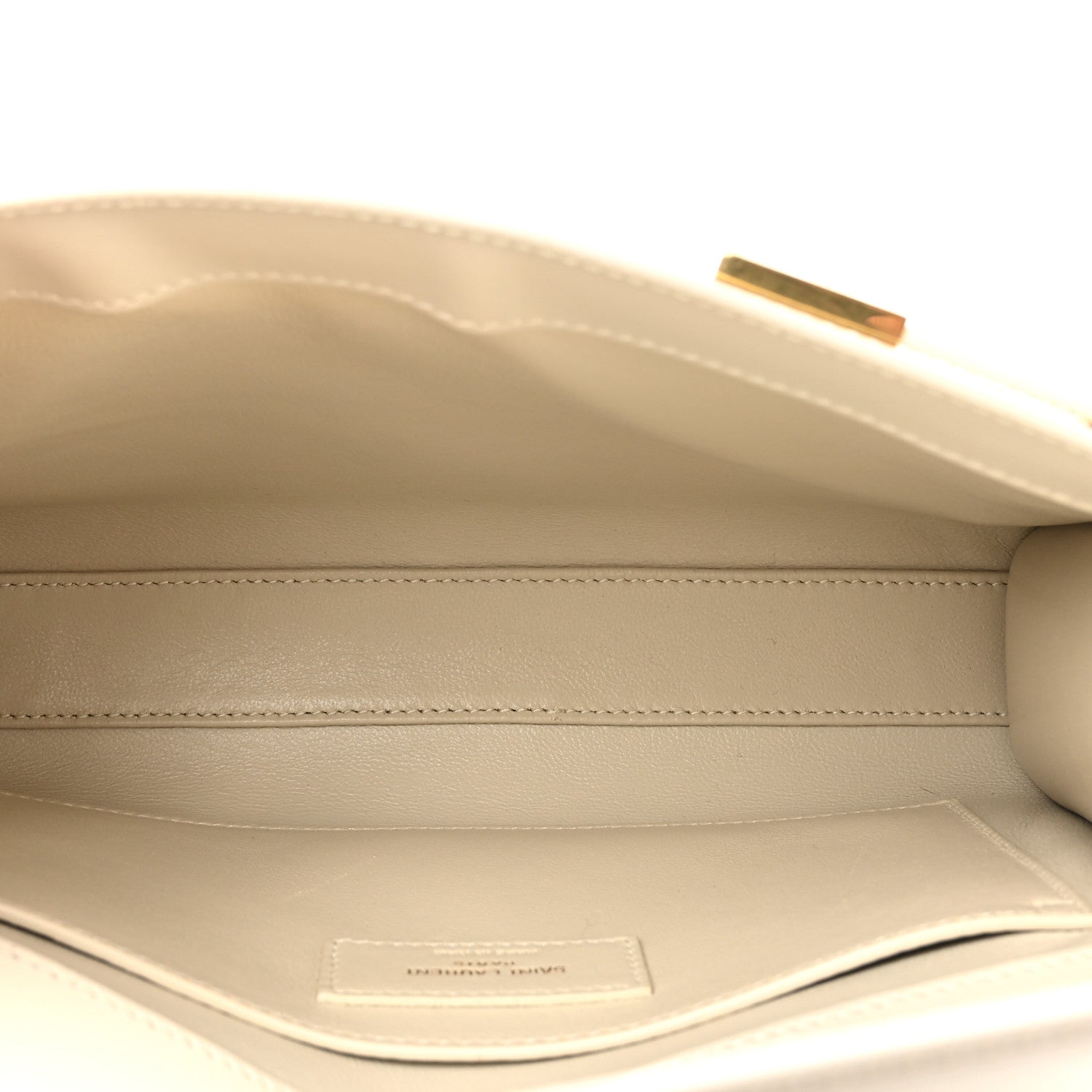 Saint Laurent Smooth Calfskin Small Manhattan Shoulder Bag Crema Soft 5 of 10