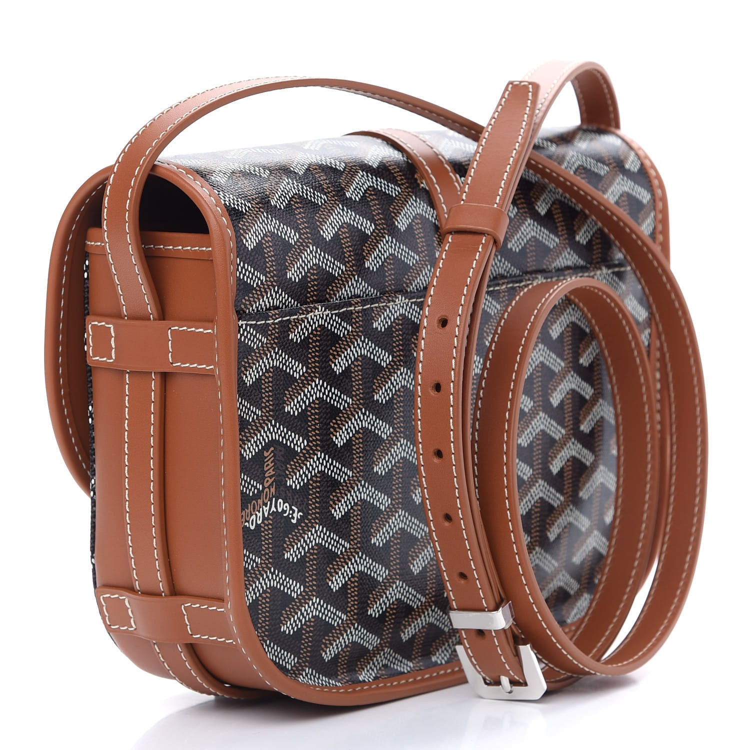 Goyard Goyardine Belvedere II PM Messenger Bag Black Gold 3 of 8