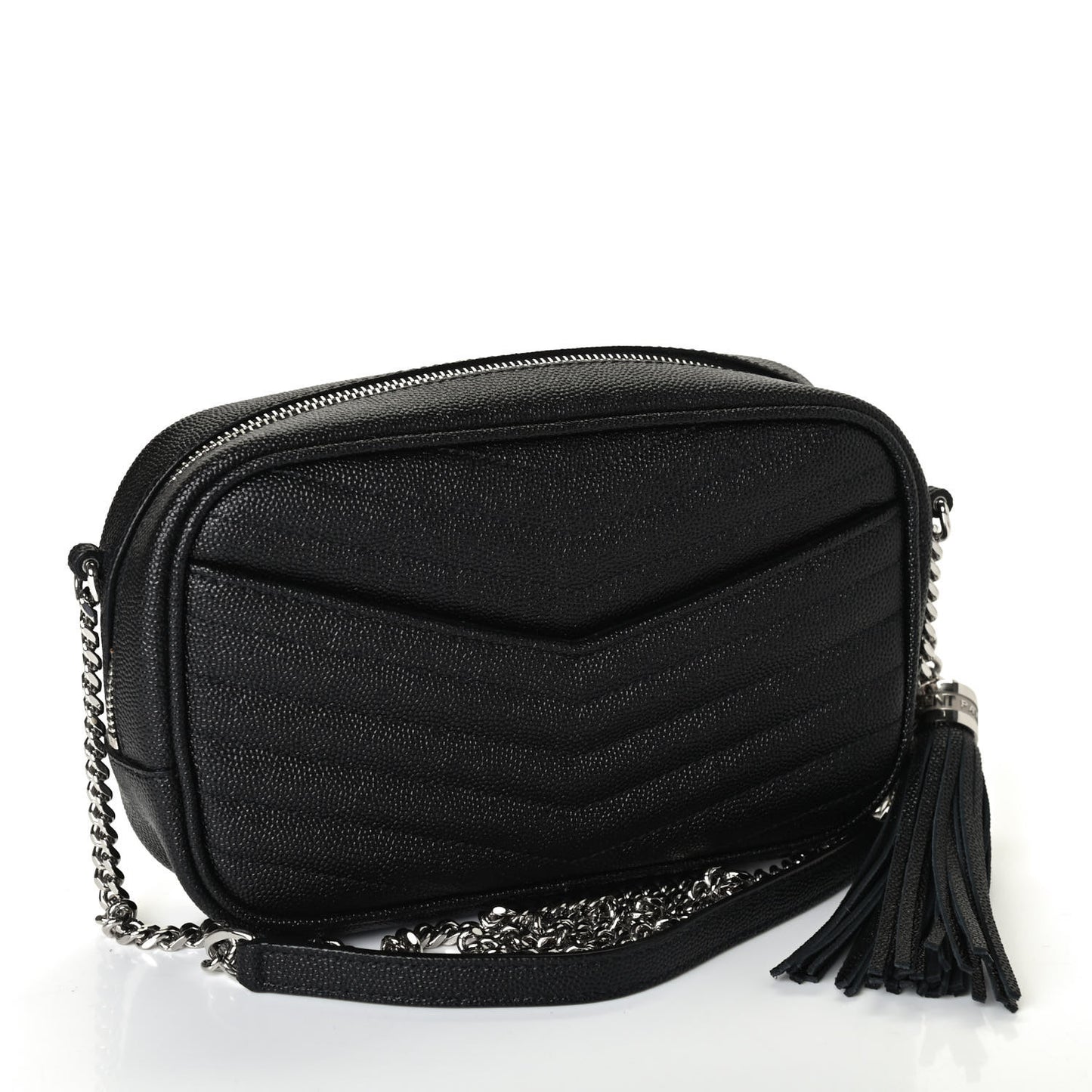 Grain De Poudre Matelasse Monogram Mini Lou Camera Bag Black