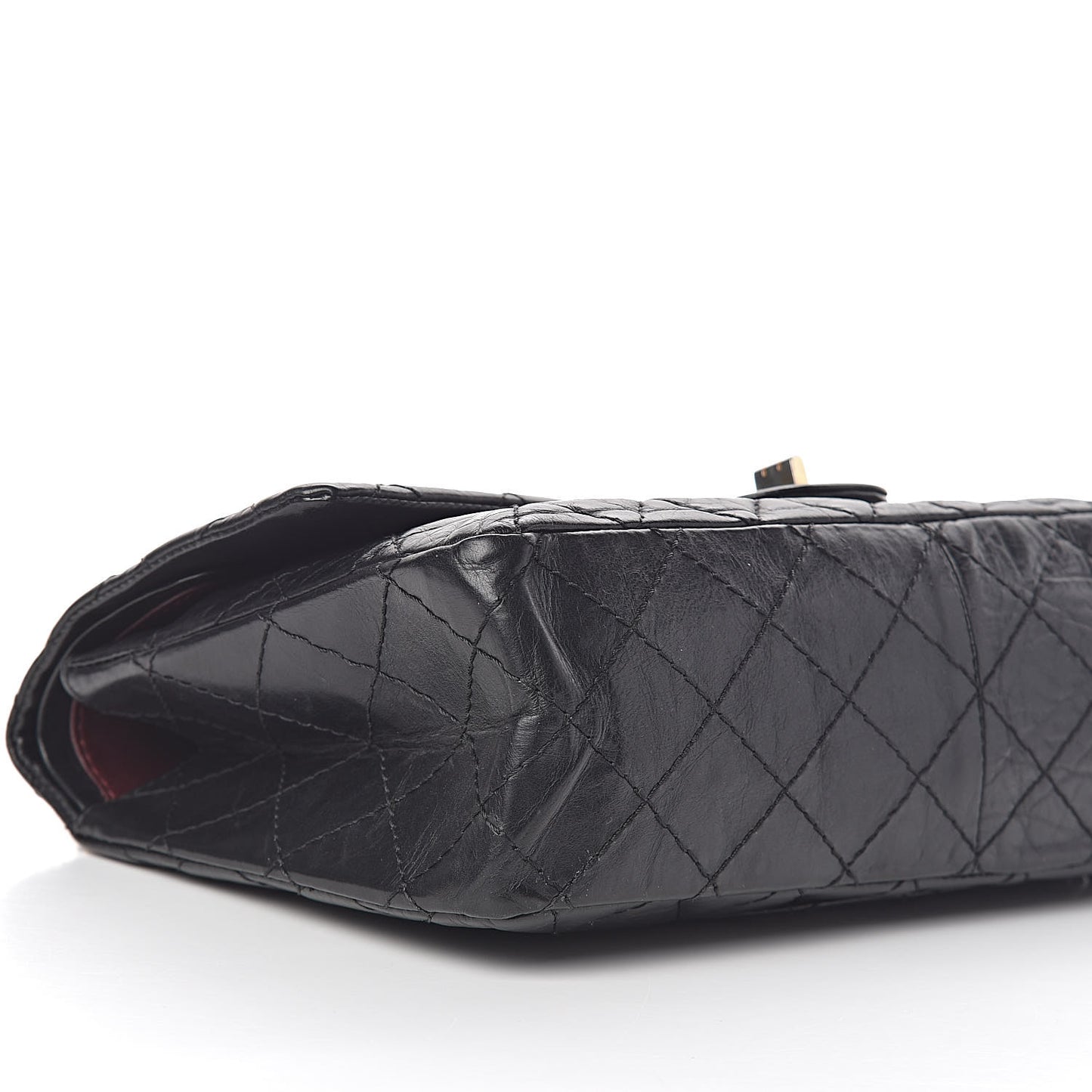 Aged Calfskin Quilted 2.55 Reissue 226 Flap Black