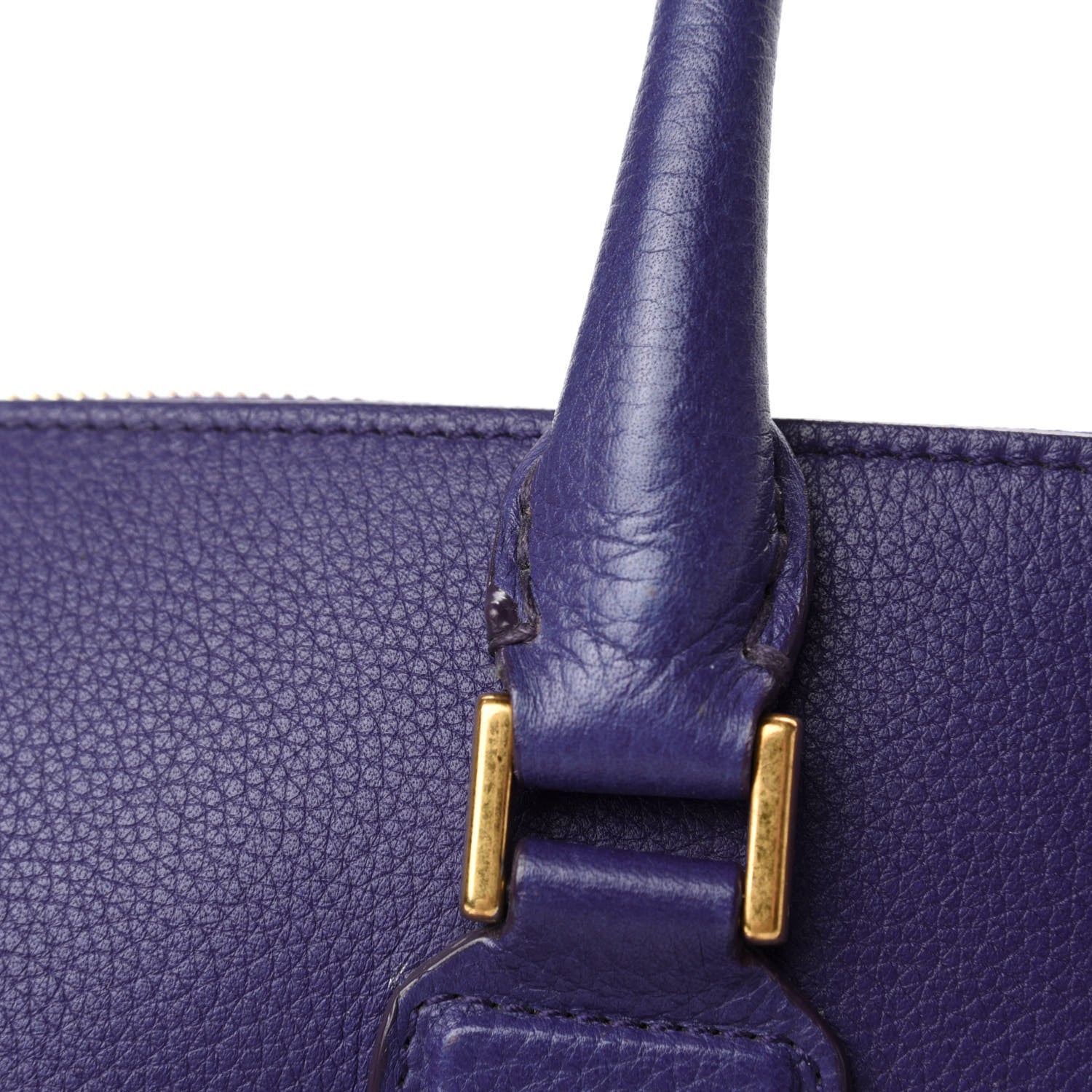 Alexander McQueen Pebbled Calfskin Zip Up Heroine Tote Purple 8 of 19