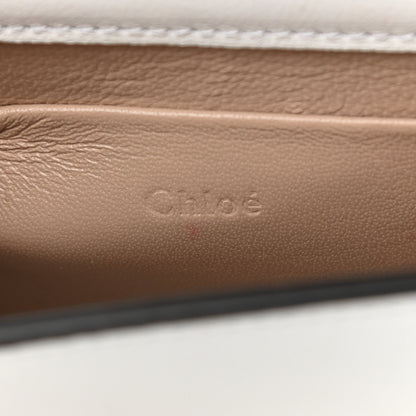 Chloe Calfskin Crocodile Embossed Small Nile Bracelet Minaudiere Bag White 6 of 14