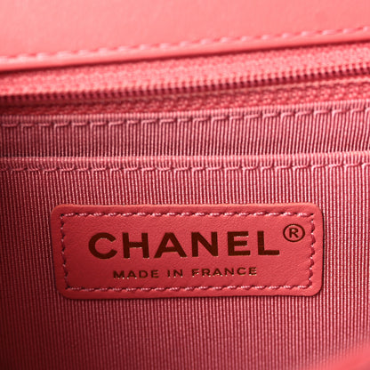 Chanel Calfskin Chevron Quilted Mini Statement Flap Pink 6 of 10