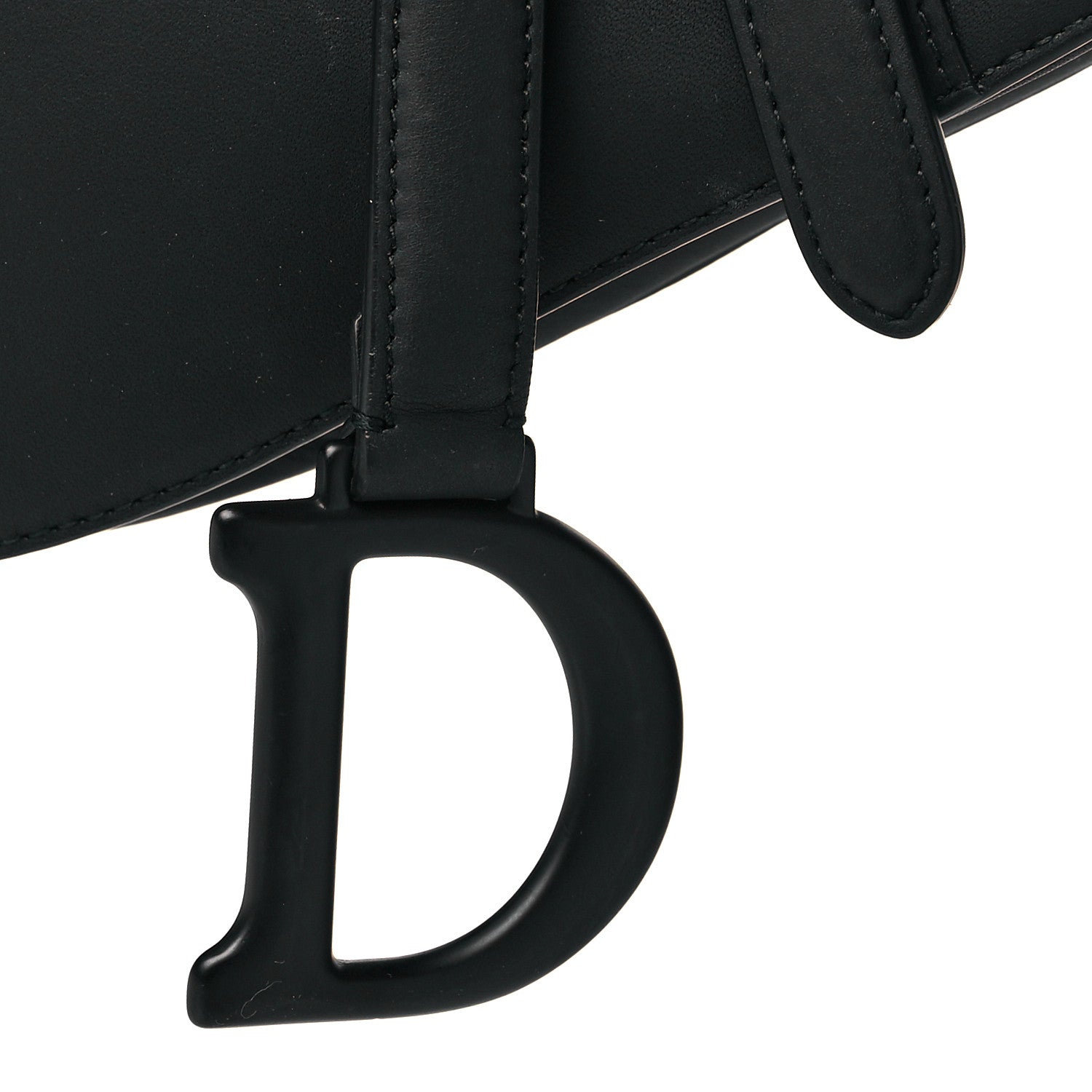 Christian Dior Ultra Matte Calfskin Saddle Bag Black 9 of 12