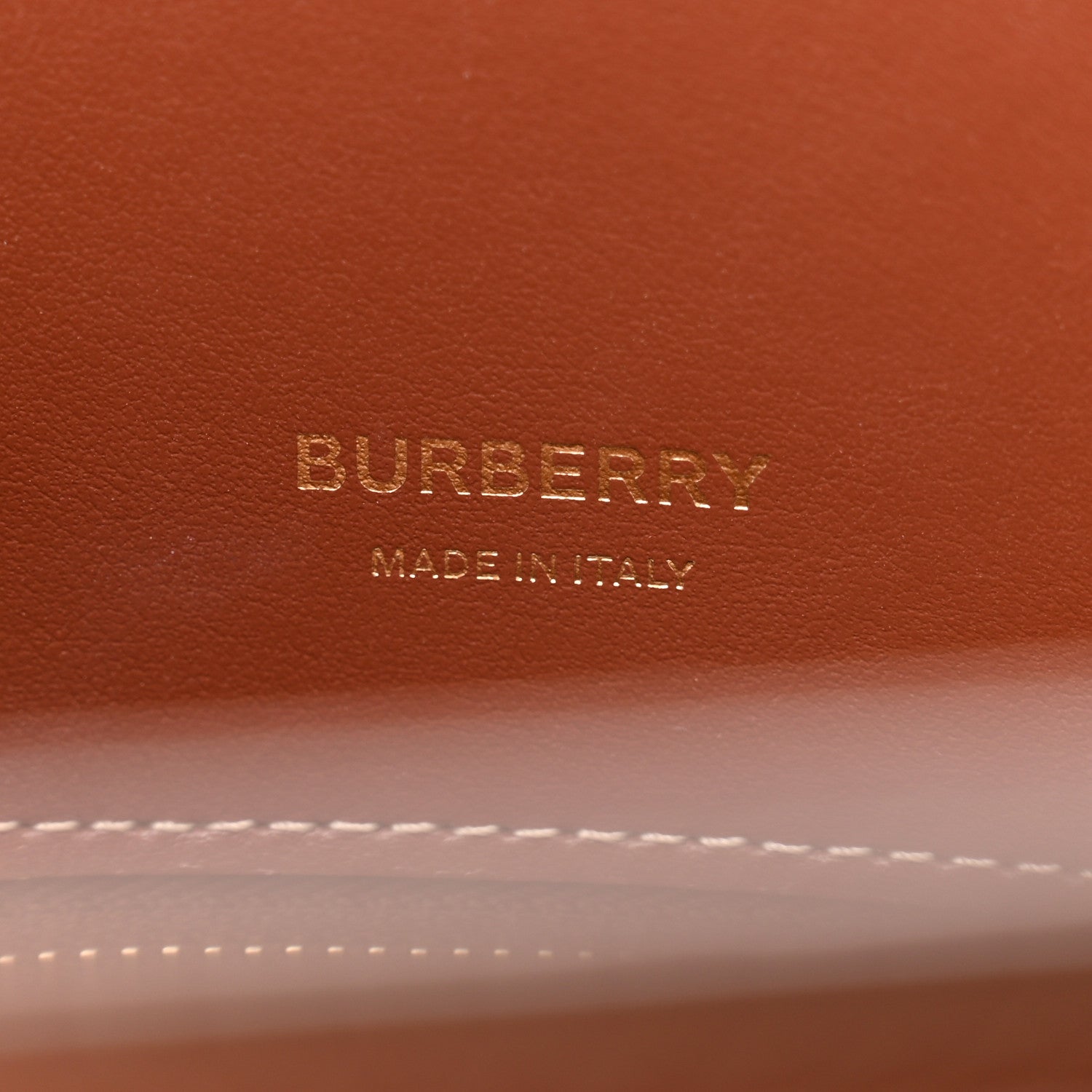 Burberry Calfskin Vintage Check Mini Two Handle Title Bag Archive Beige 6 of 9