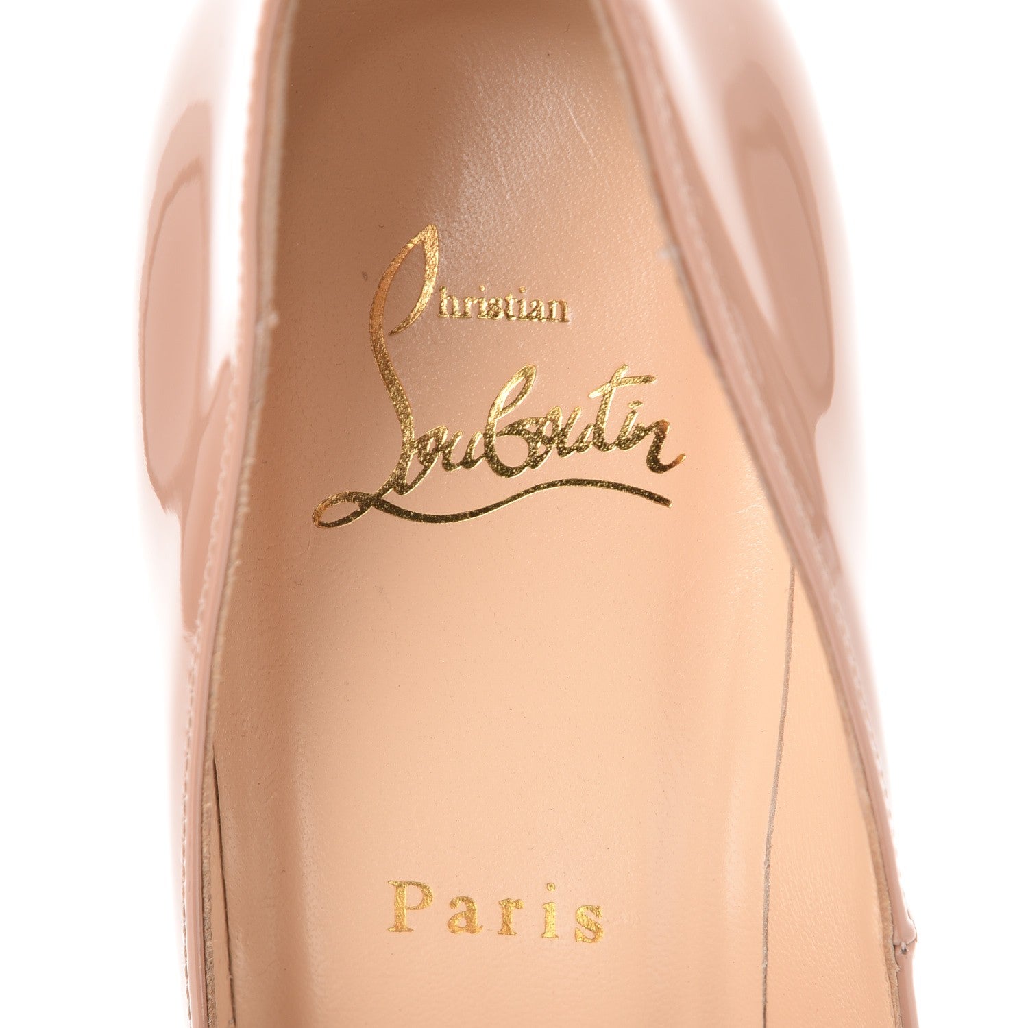 Christian Louboutin Patent New Very Prive 120 Pumps 38 Nude 7 of 8