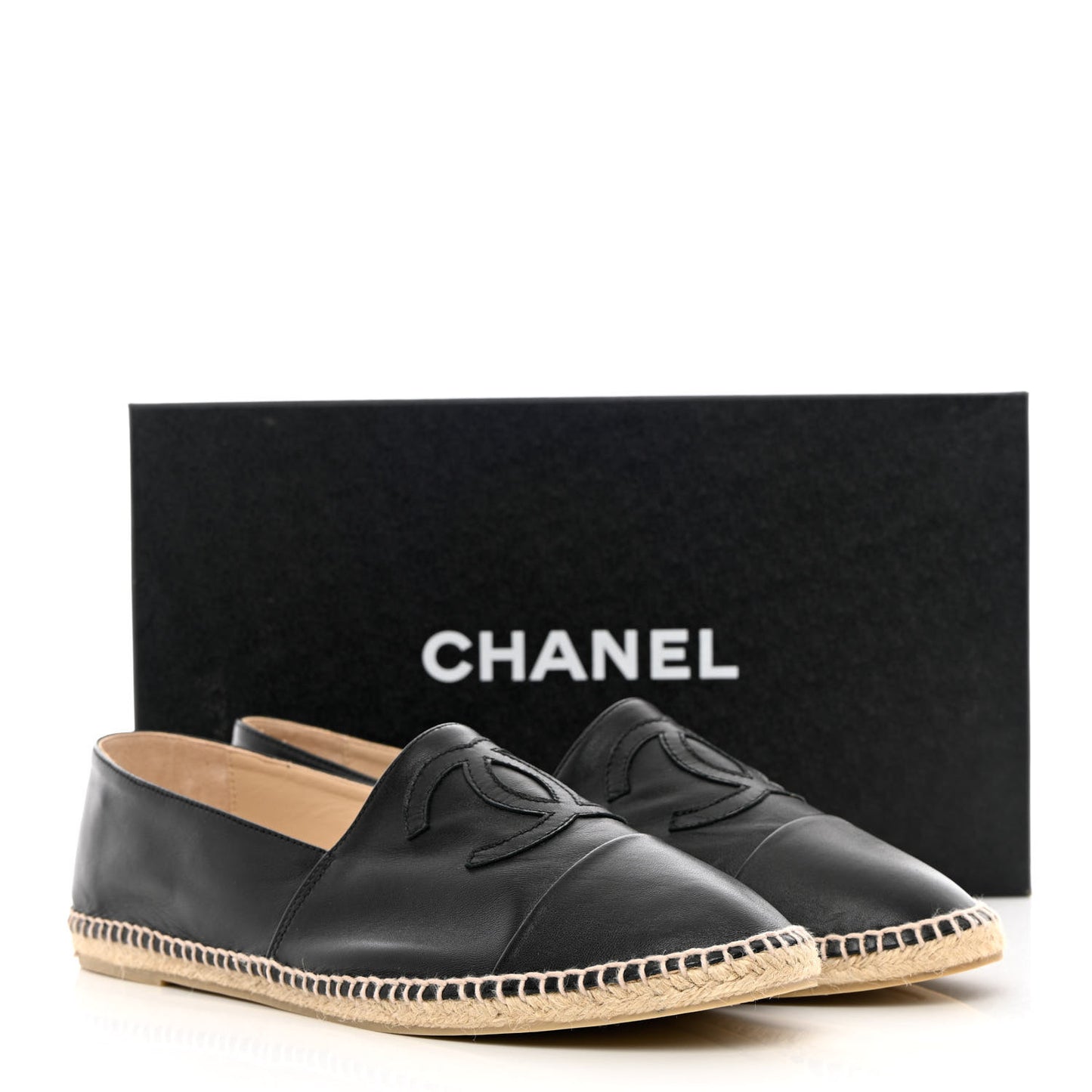 Lambskin CC Mens Espadrilles 45 Black