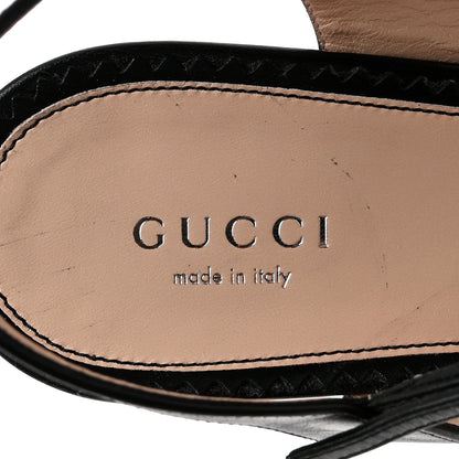 Gucci Malaga Kid Interlocking G Studs 155mm Platform Sandals 41 Perfect Black 6 of 8