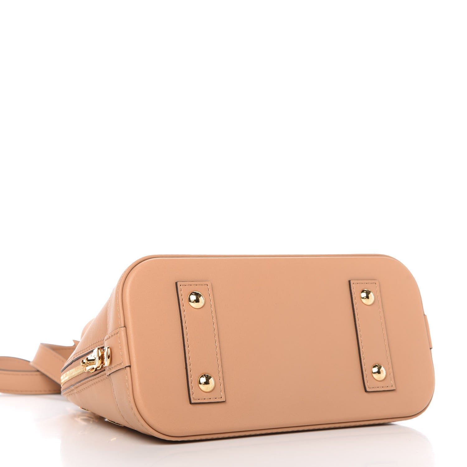 Louis Vuitton Calfskin Metal Monogram Alma BB Camel Brown 4 of 10