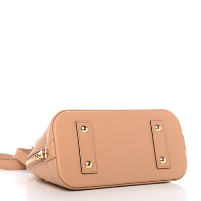 Louis Vuitton Calfskin Metal Monogram Alma BB Camel Brown 4 of 10