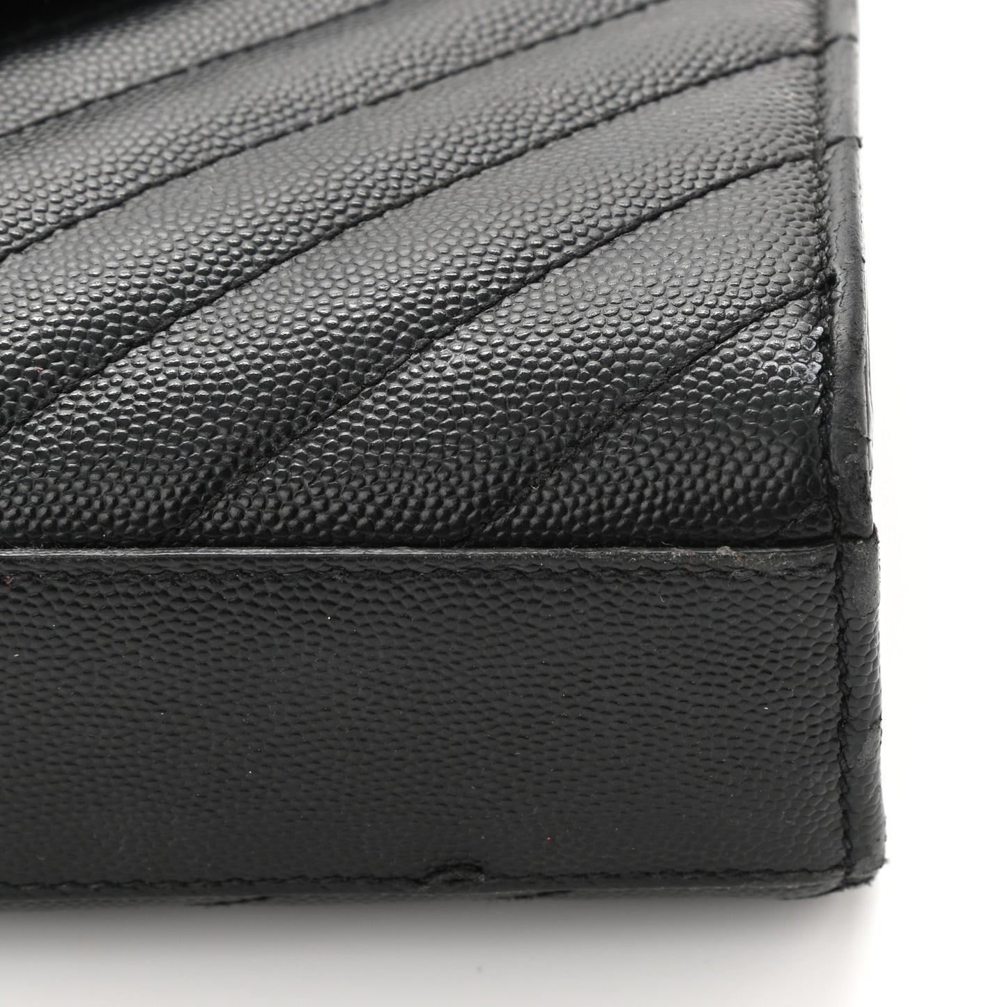Grain De Poudre Matelasse Chevron Medium Monogram Satchel Black