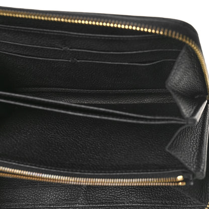 Louis Vuitton Empreinte Zippy Wallet Black 5 of 8