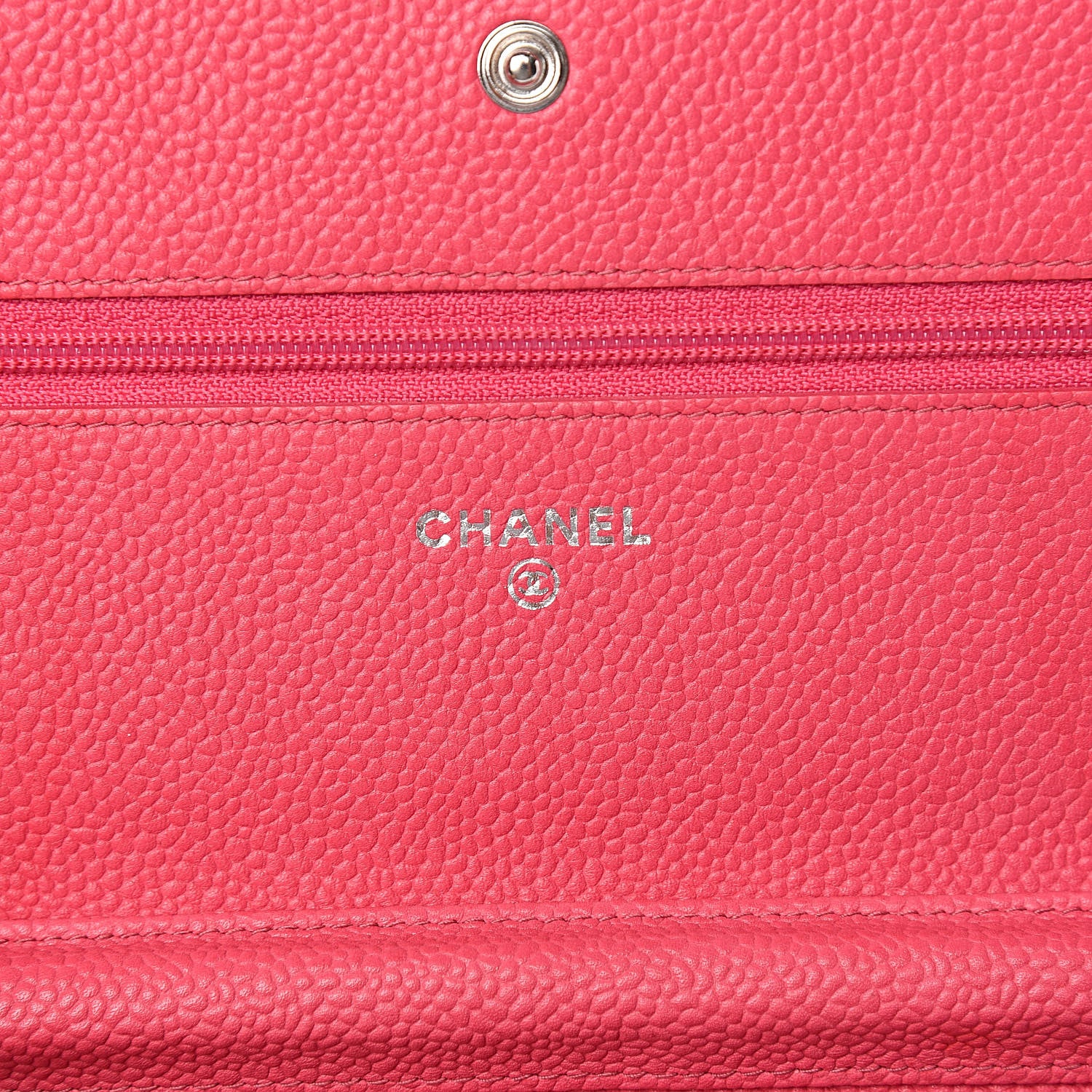 Chanel Caviar Wallet On Chain WOC Pink 6 of 12