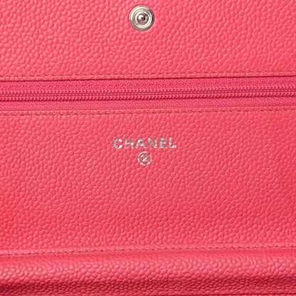 Chanel Caviar Wallet On Chain WOC Pink 6 of 12