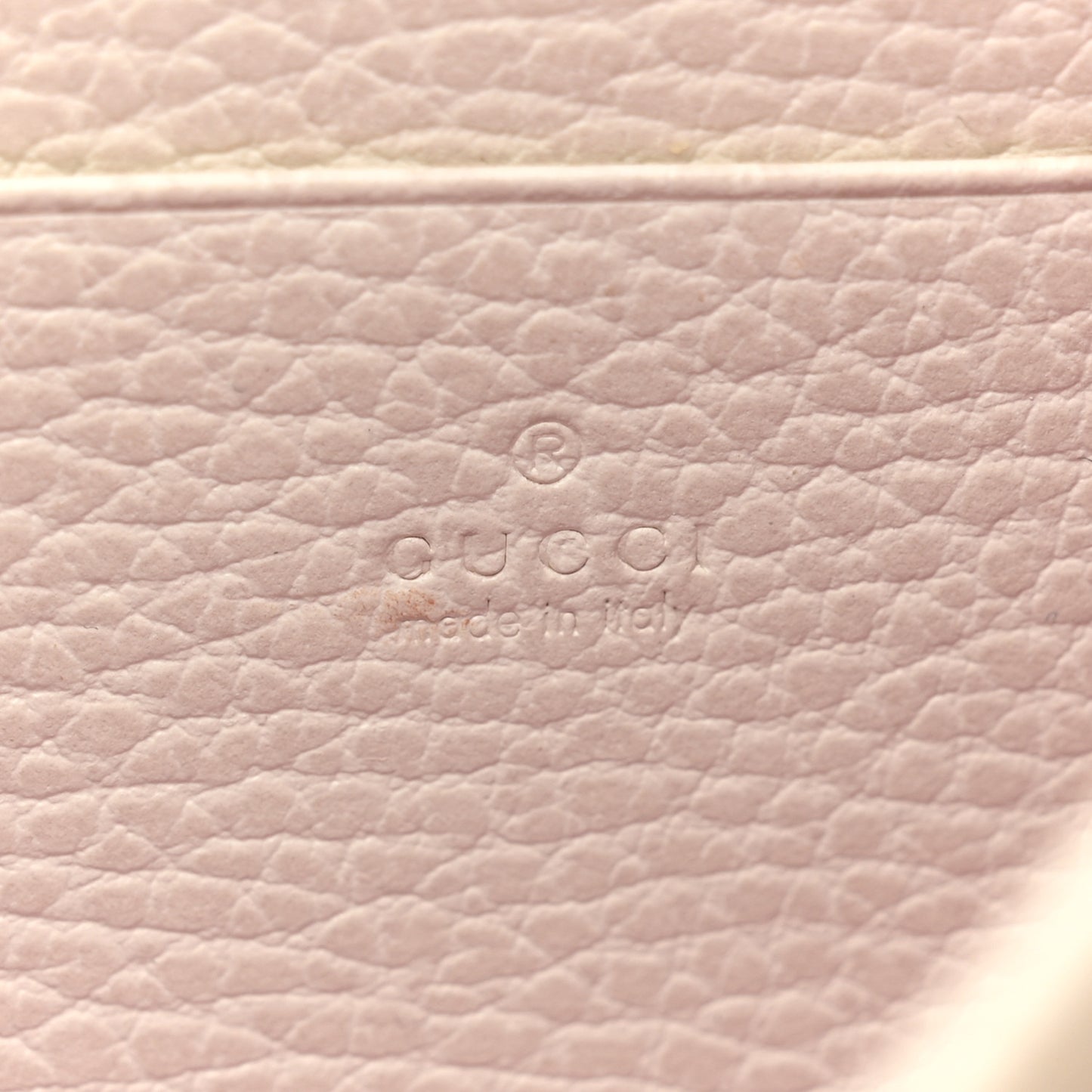 Dollar Calfskin Mini Dionysus Chain Wallet Mystic White