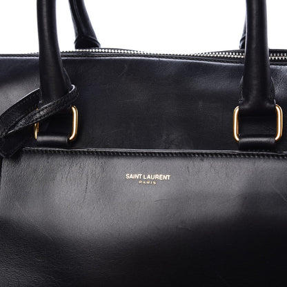 Saint Laurent Calfskin Classic Duffle 12 Black 9 of 12