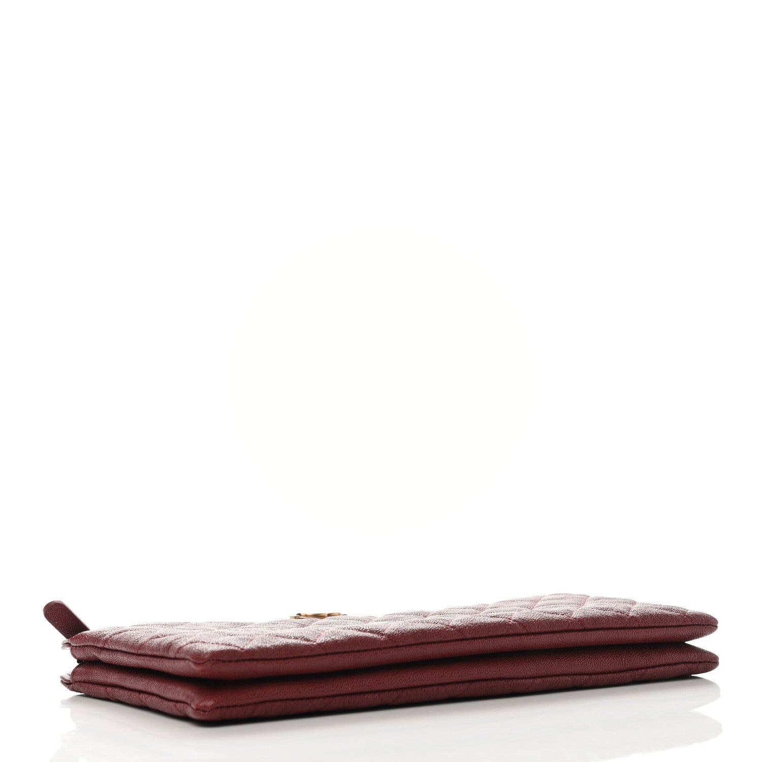 Chanel Caviar Quilted Small Zipped Boy Pouch Burgundy 4 of 7
