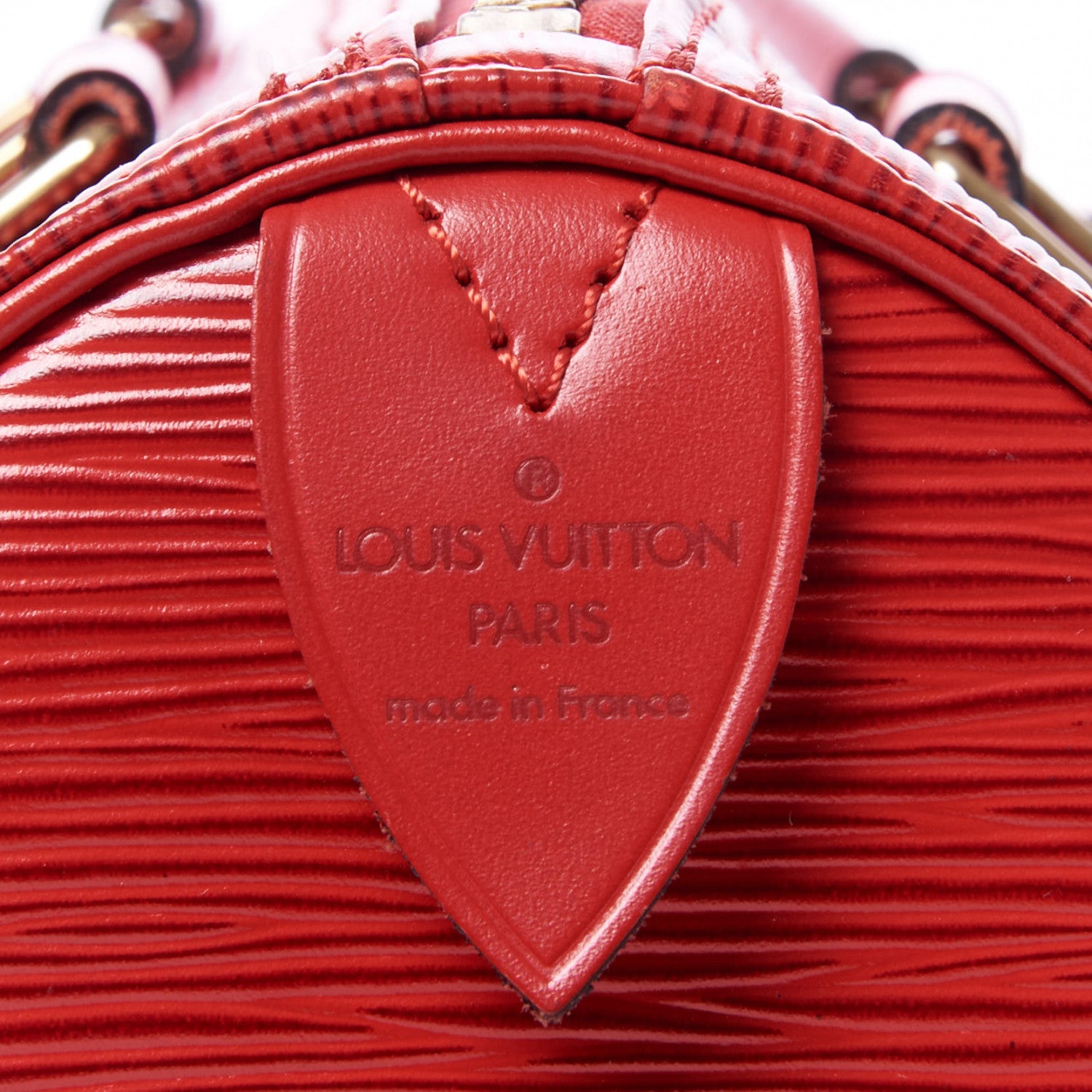 Louis Vuitton Epi Speedy 25 Castillan Red 8 of 9