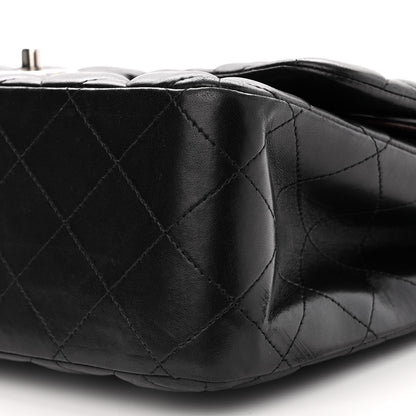 Chanel Lambskin Quilted Jumbo Double Flap Black 10 of 14
