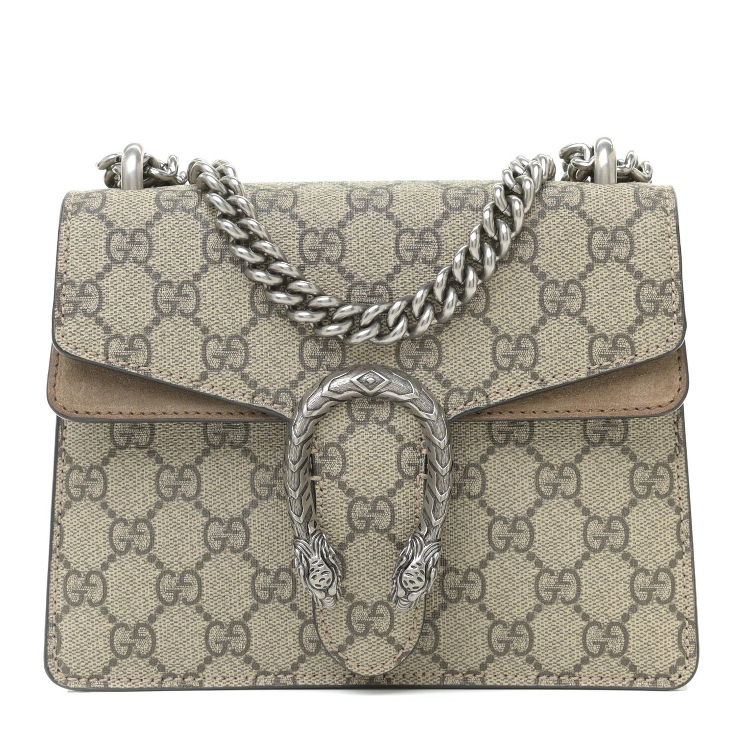GG Supreme Monogram Mini Dionysus Shoulder Bag Taupe