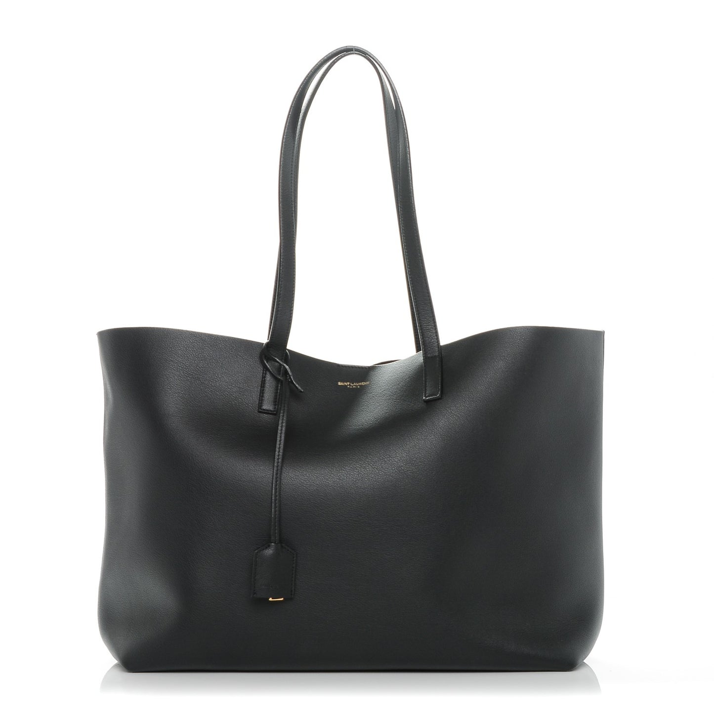 Calfskin Large Shopping Tote Black