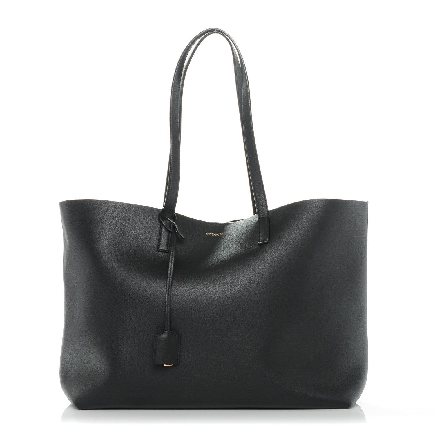 Saint Laurent Calfskin Large Shopping Tote Black 1 of 9