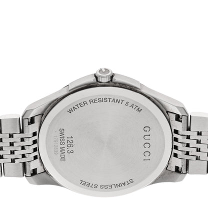 Gucci Stainless Steel 40mm G-Timeless Quartz Watch Brown 4 of 5