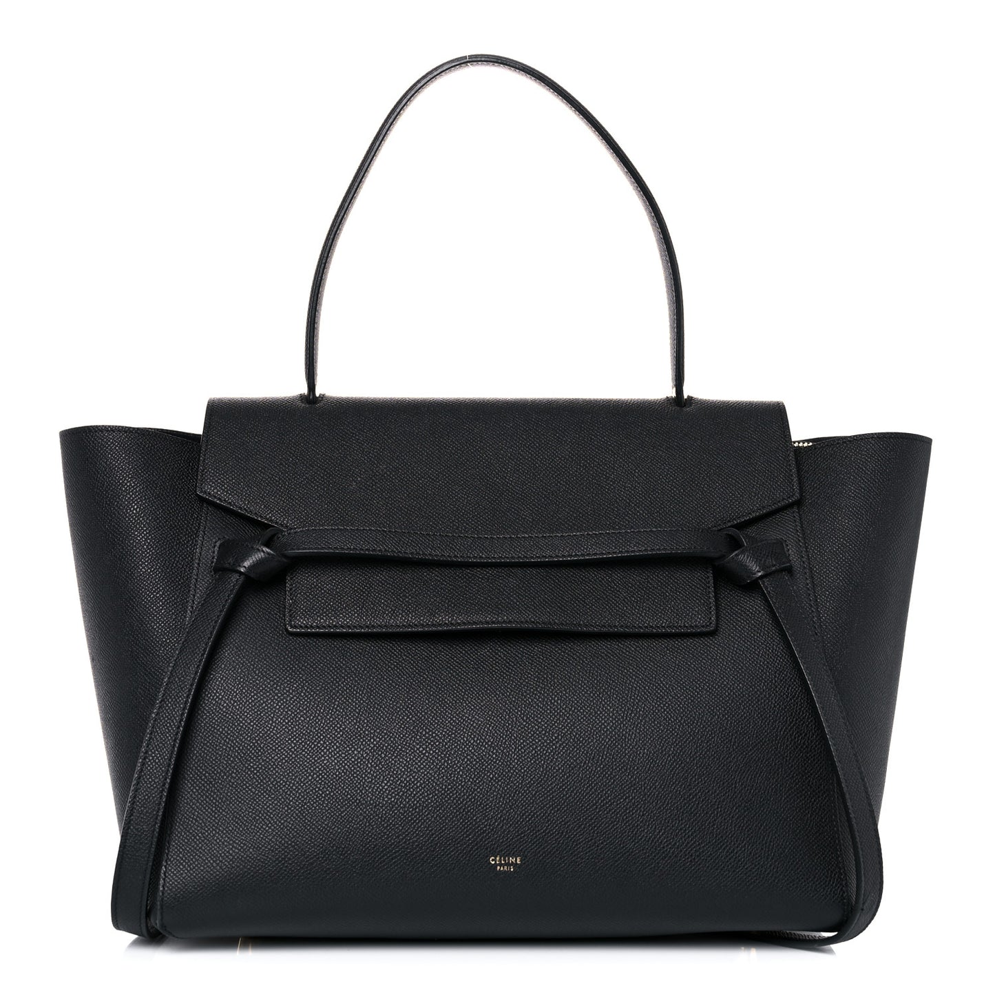 Grained Calfskin Small Belt Bag Black