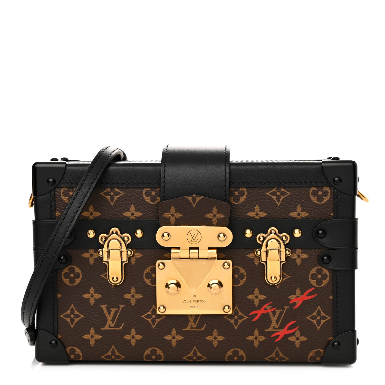 Louis Vuitton Monogram Petite Malle Black 1 of 11