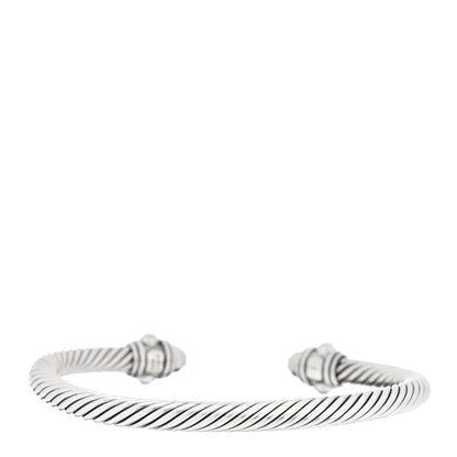 David Yurman Sterling Silver 5mm Cable Renaissance Bracelet 2 of 3
