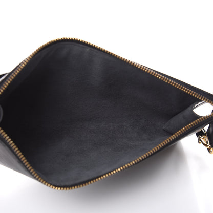 Louis Vuitton Epi Pochette Accessories 24 Black 5 of 9