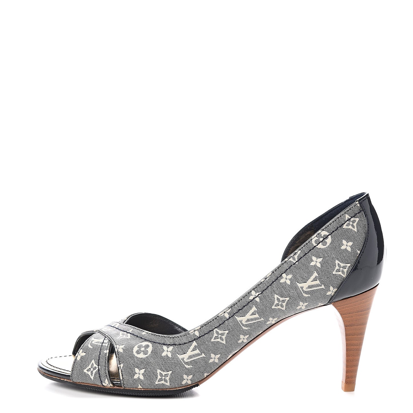 Monogram Idylle Romance Open Toe Pumps 37.5 Encre