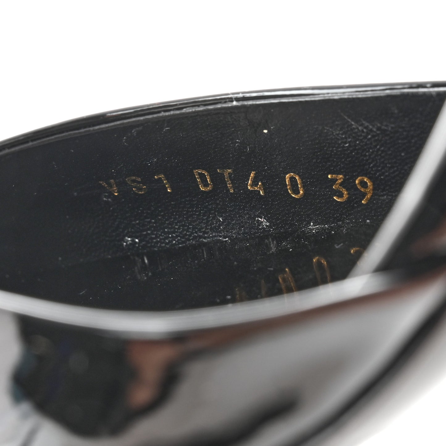 Patent Tonal One Stud Ankle Strap 90mm Block Heel Pumps 39 Black