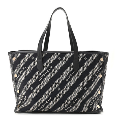 Givenchy Canvas Jacquard Medium Bond Tote Oil Blue 2 of 15