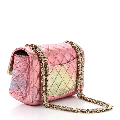 Chanel Metallic Goatskin Quilted Mini 2.55 Reissue Flap Multicolor 3 of 12