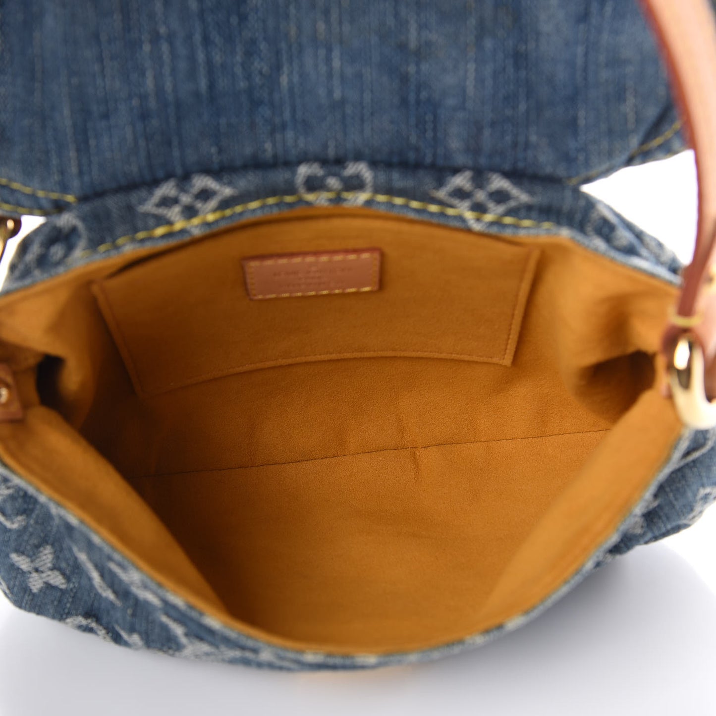 Monogram Denim Mini Pleaty Blue