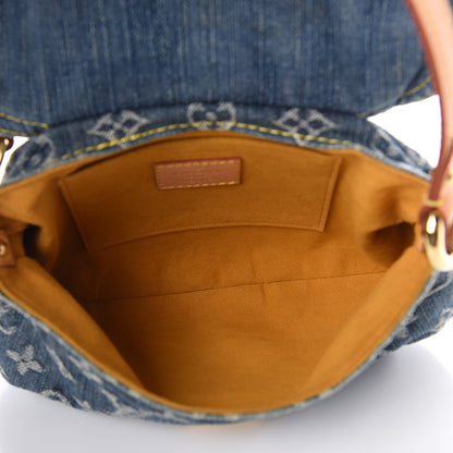 Louis Vuitton Monogram Denim Mini Pleaty Blue 5 of 10