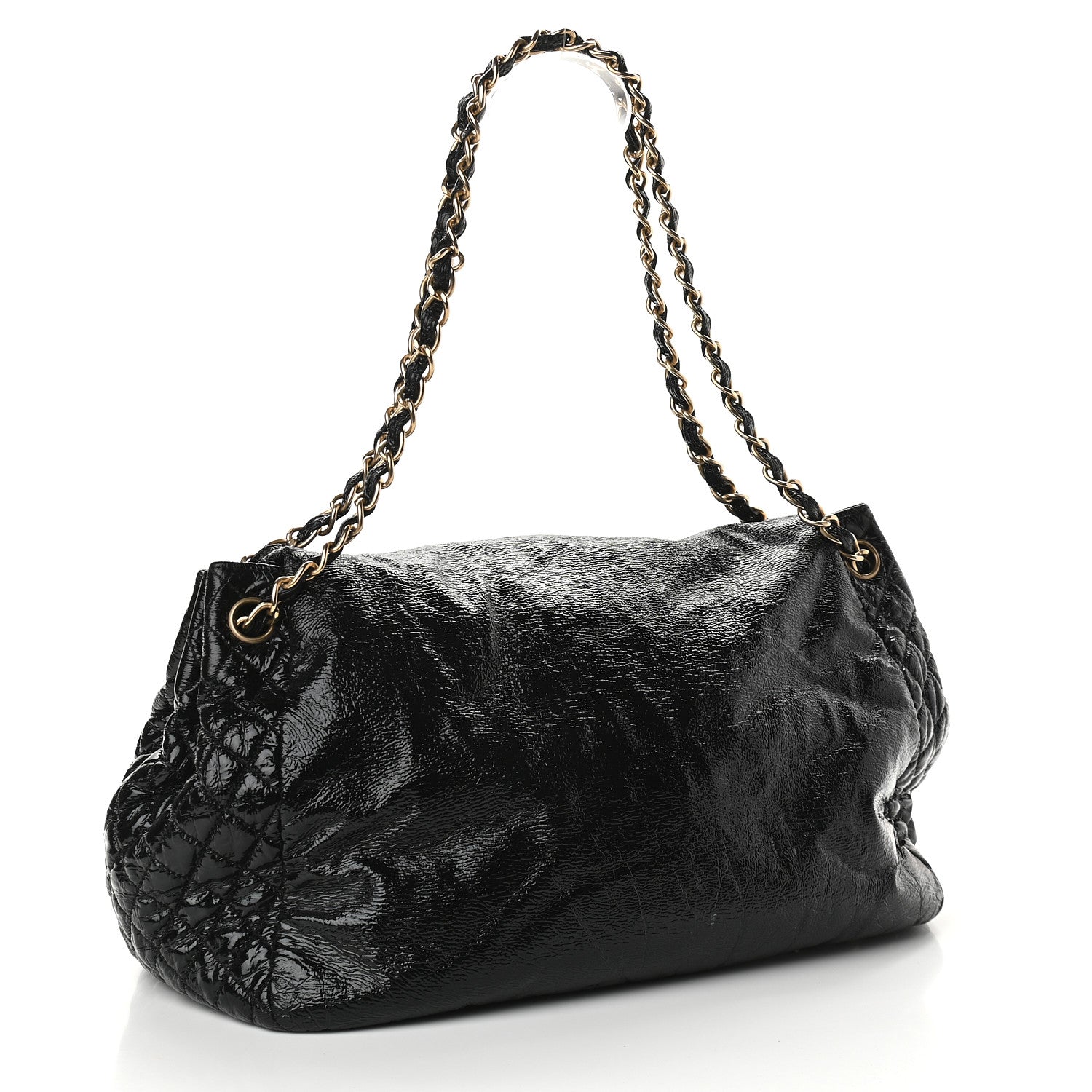 Chanel Vinyl XL Rock and Chain Flap Black 3 of 10
