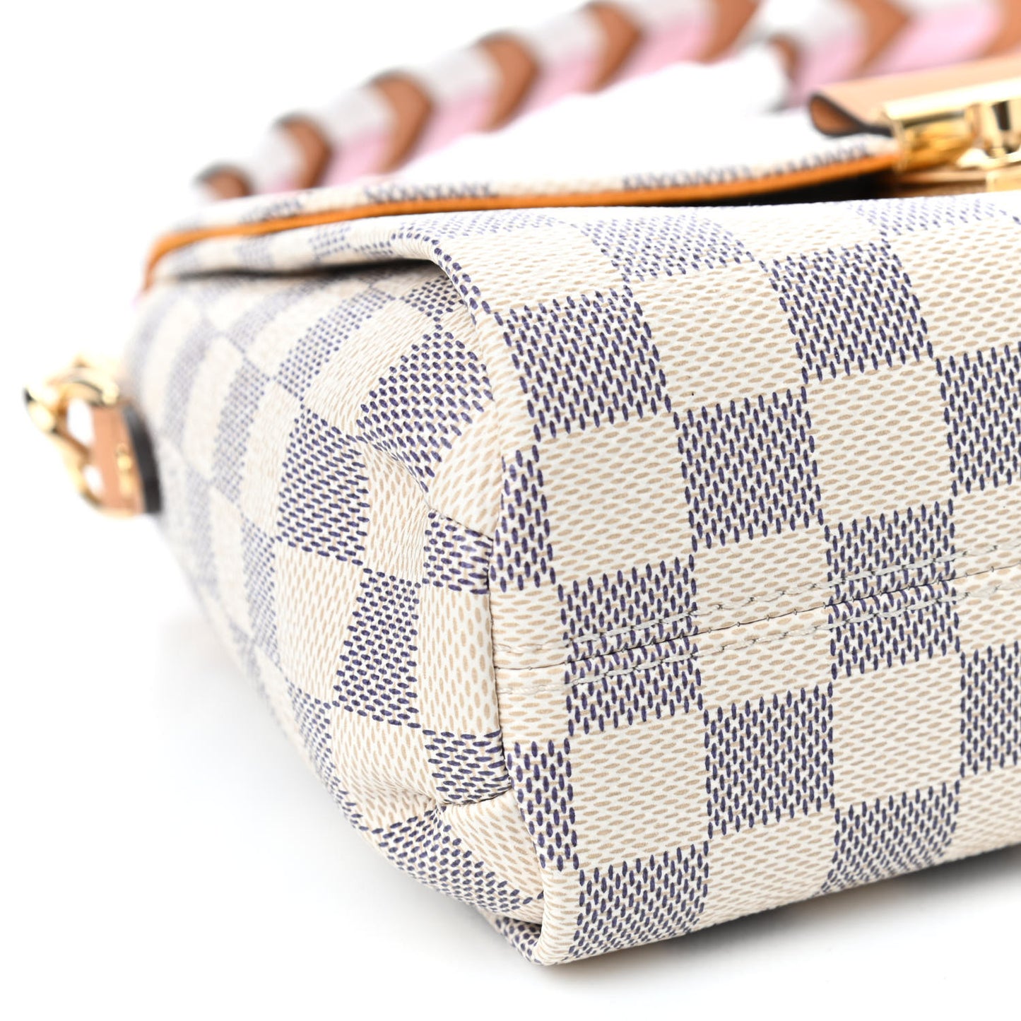 Damier Azur Braided Croisette Rose