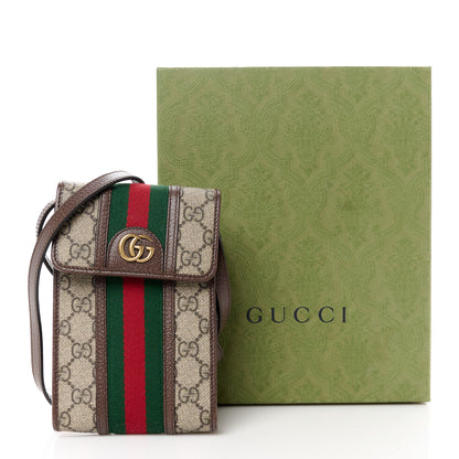 Gucci GG Supreme Monogram Web Mini Ophidia Crossbody Bag Beige New Acero 11 of 11