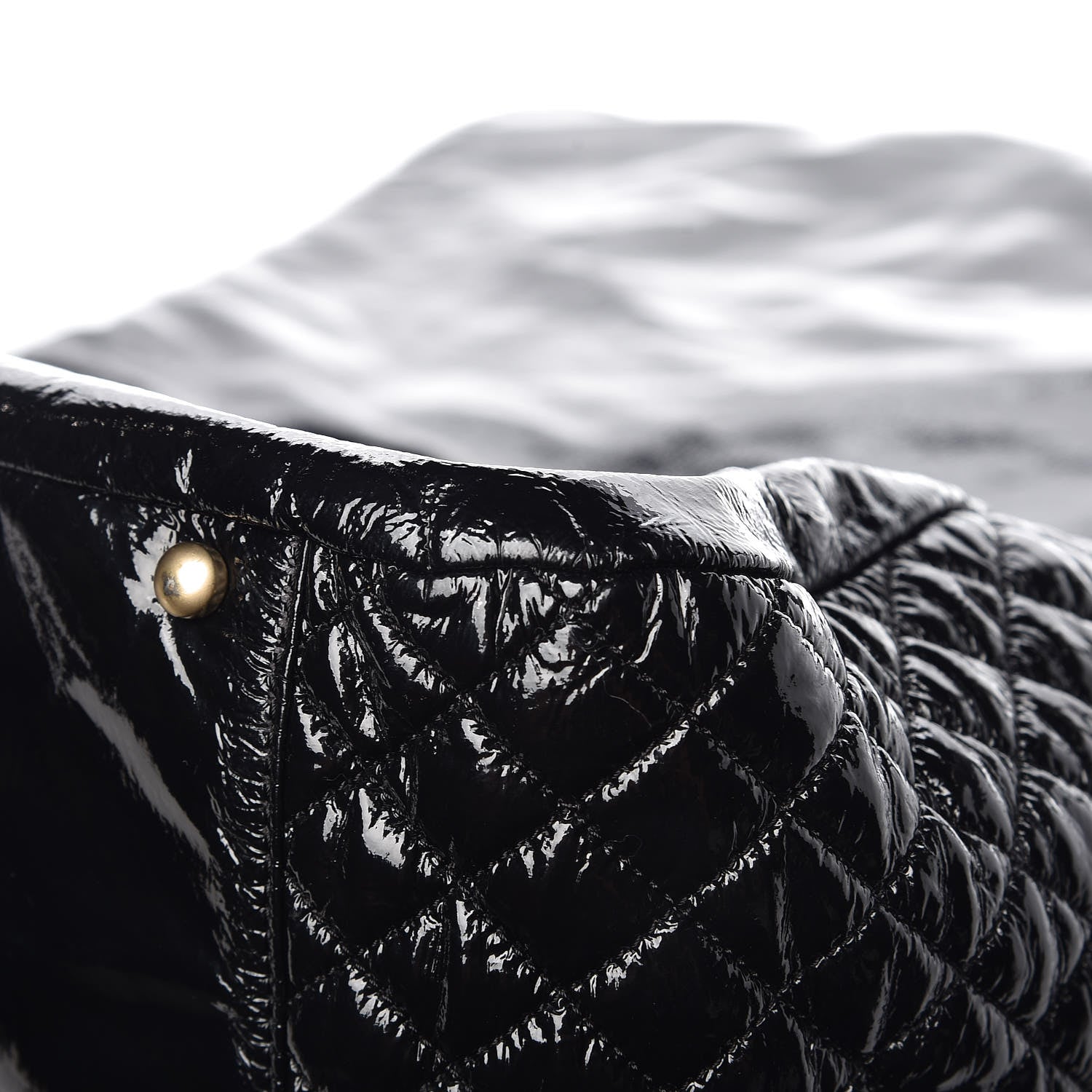 Chanel Vinyl XL Rock and Chain Flap Black 11 of 12