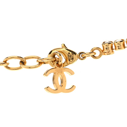 Chanel Metal Crystal CC Marquise Choker Gold 5 of 6