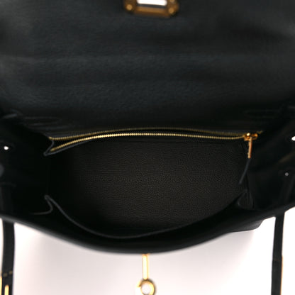 Hermes Togo Kelly Retourne 25 Black 5 of 9