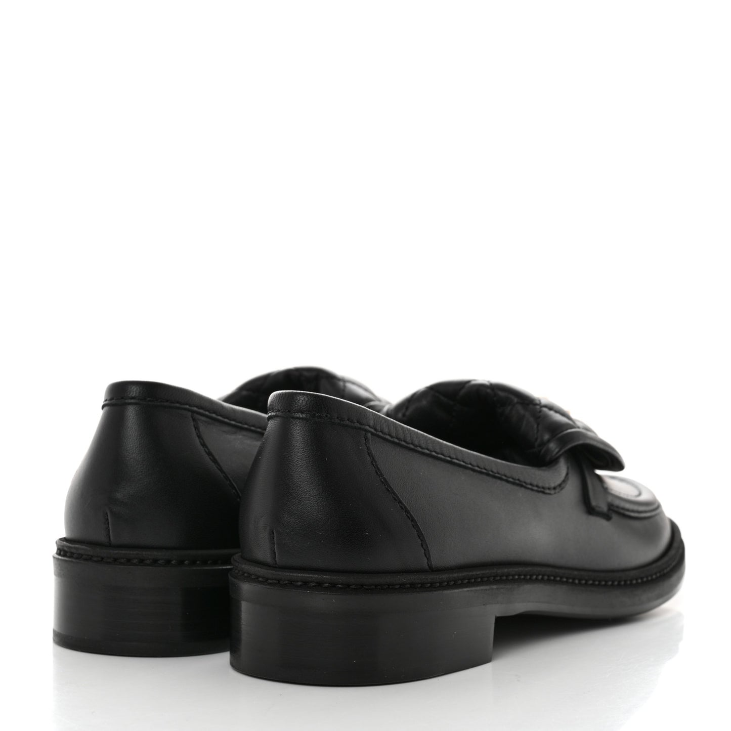 Lambskin Quilted CC Turnlock Loafers 40 Black