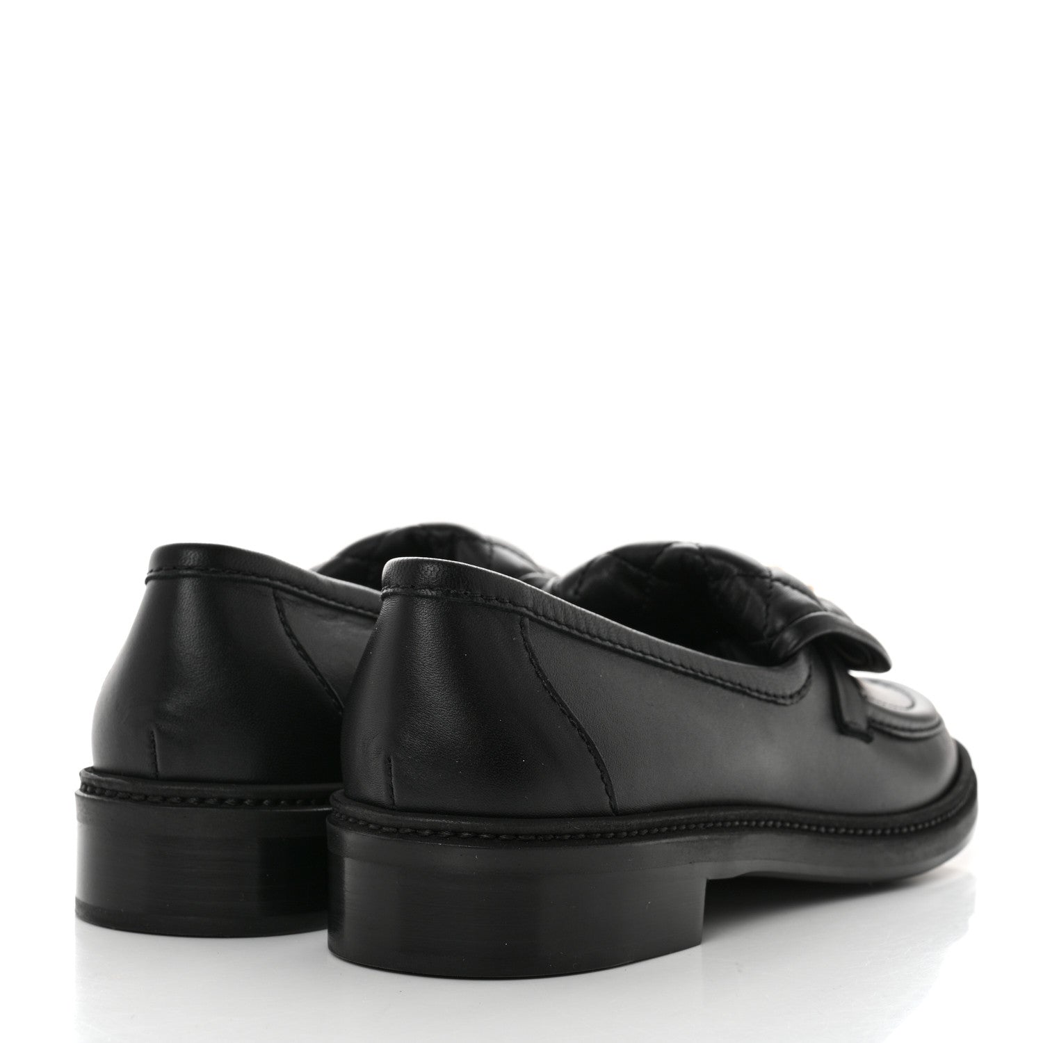 Chanel Lambskin Quilted CC Turnlock Loafers 40 Black 4 of 9