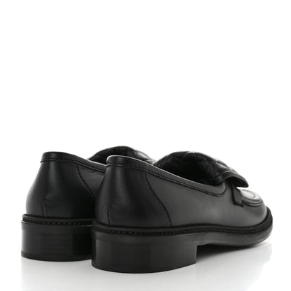 Chanel Lambskin Quilted CC Turnlock Loafers 40 Black 4 of 9