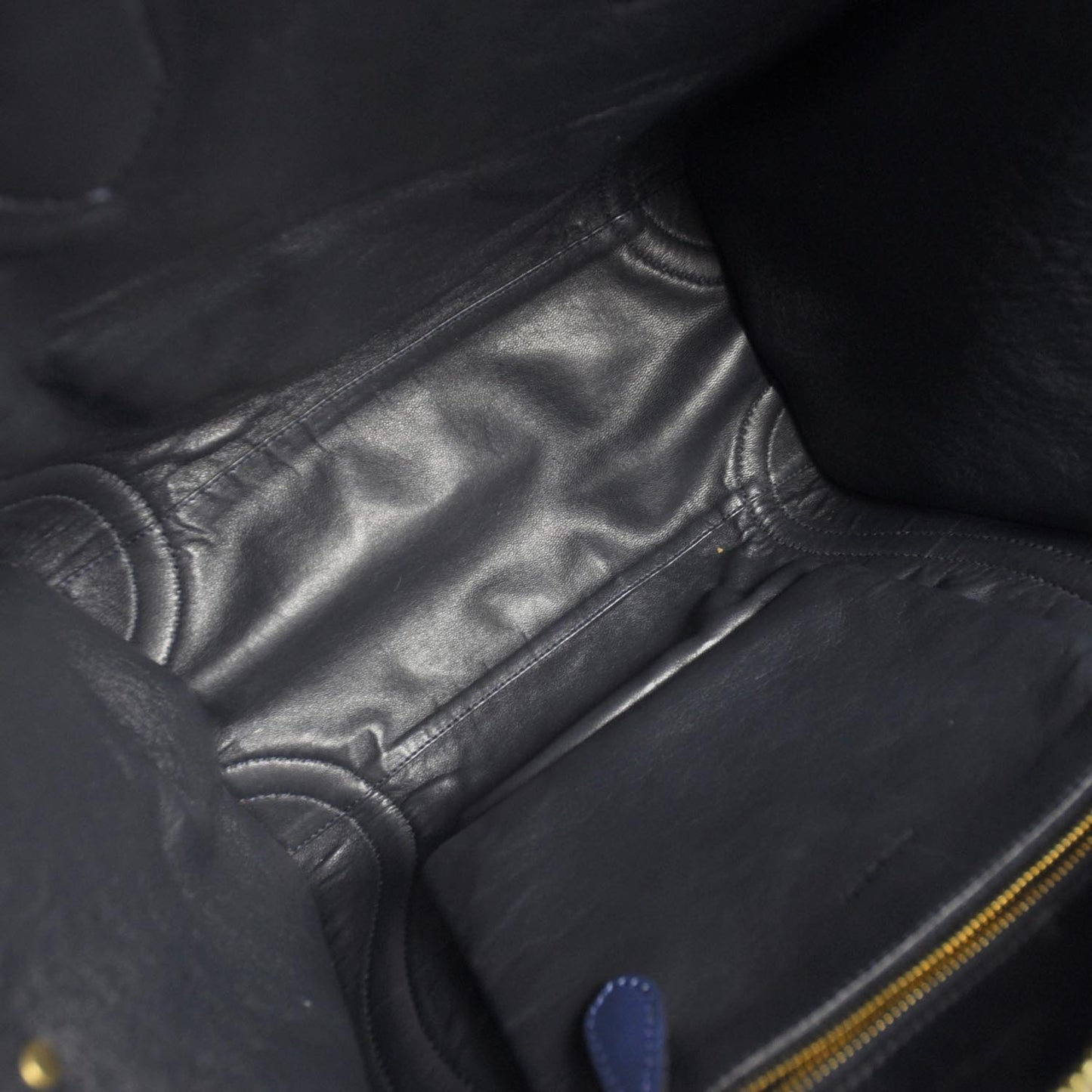 Smooth Calfskin and Lambskin Mini Luggage Royal Blue