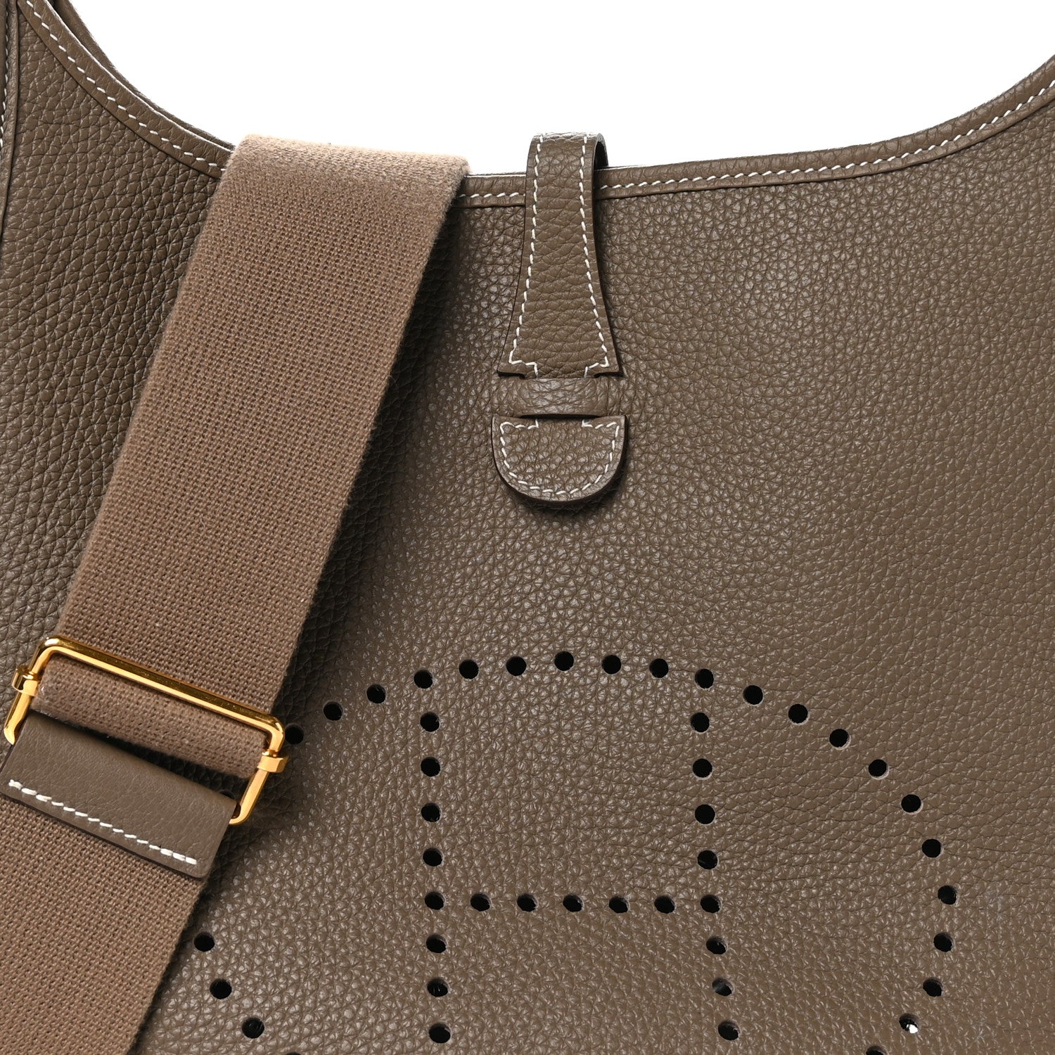 Hermes Taurillon Clemence Evelyne III PM Etoupe 8 of 10