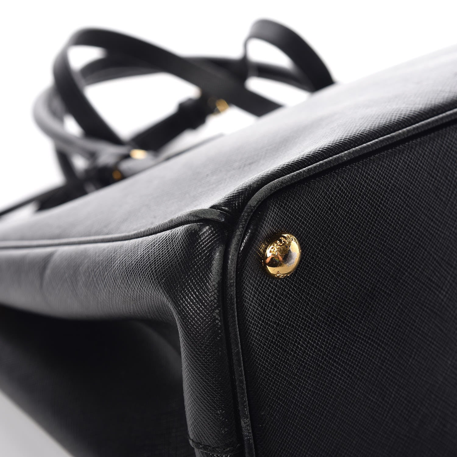 Prada Saffiano Medium Galleria Double Zip Tote Black 10 of 17